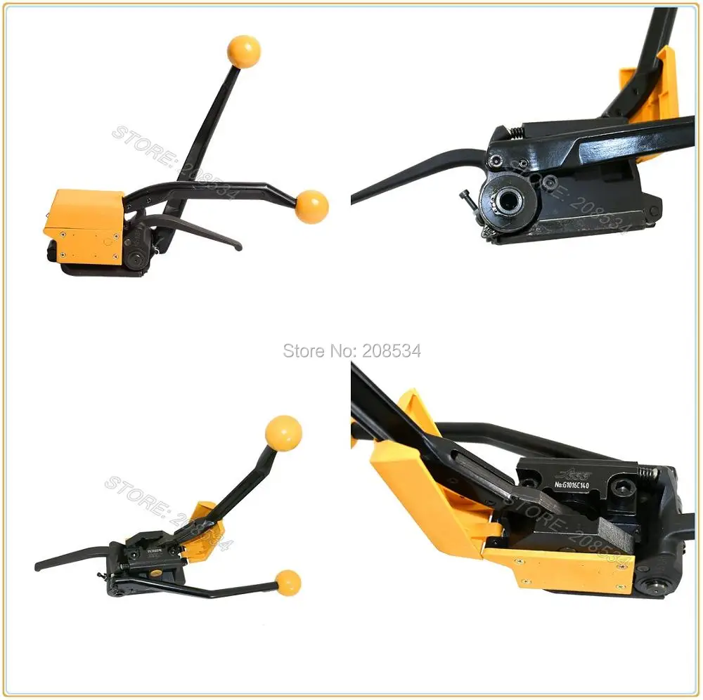 A333 Manual Combination Sealless Steel Strapping Tool ,Metal Strapping Machine 3 Function(Tensioner,Sealer ,Cutter) for 13-19MM