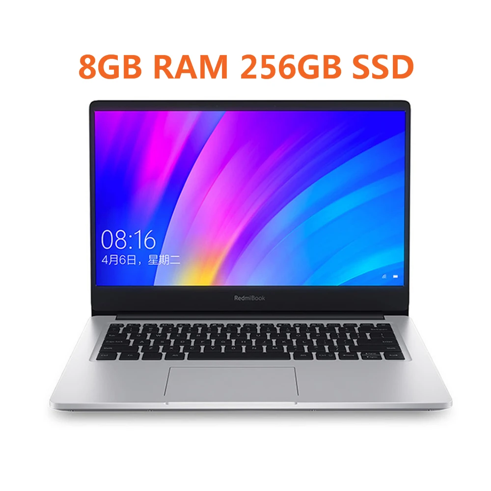 Xiaomi RedmiBook ноутбук с диагональю 14 дюймов ультра-тонкий Win10 Intel Core i5-8265 4 ядра 1,6 ГГц Процессор NVIDIA GeForce MX250 8 Гб 256 Тетрадь - Цвет: 8G 256GB