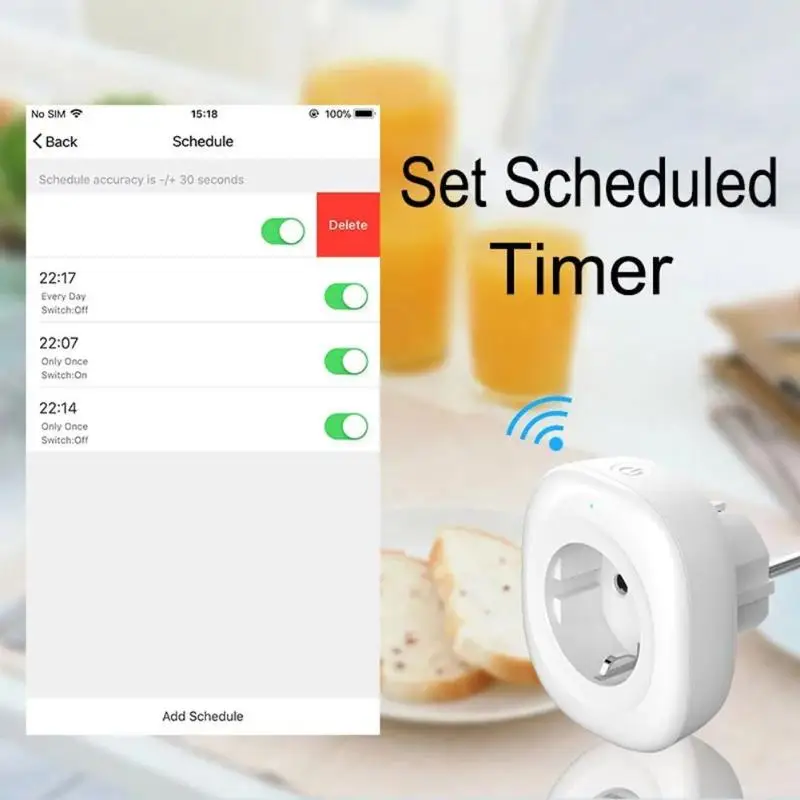 WIFI US EU Plug Smart Timing Socket Wireless Outlet Voice Intelligent Control Work with Alexa Google home APP Timming Control