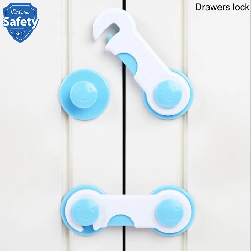 

Baby Safety Cabinet Lock Children Protection ABS Adhesiveness Plastic Cabinet Drawer Lock Infant Security Protective Articles