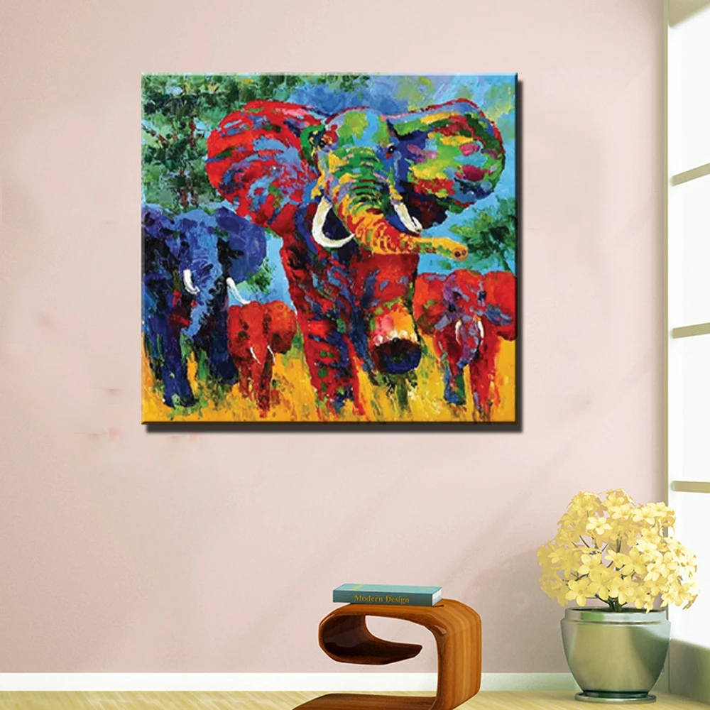 Colorful African Elephant Painting Colorful African Elephant Painting