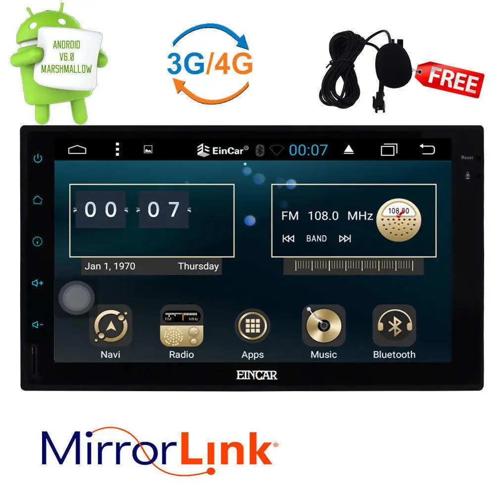 Clearance Android 6.0 2Din Car Stereo Radio GPS Wifi 3G OBD2 HD Mirror DVD Player+CAMERA 2 Clearance Android 6.0 2Din Car Stereo Radio GPS Wifi 3G OBD2 HD Mirror DVD Player+CAMERA 2