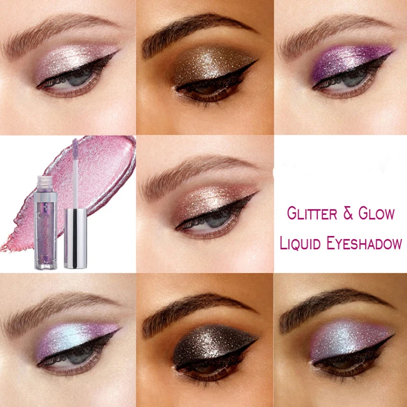 Metallic Diamond Pearly Watery Eyeshadow Sparkling Party Radiant