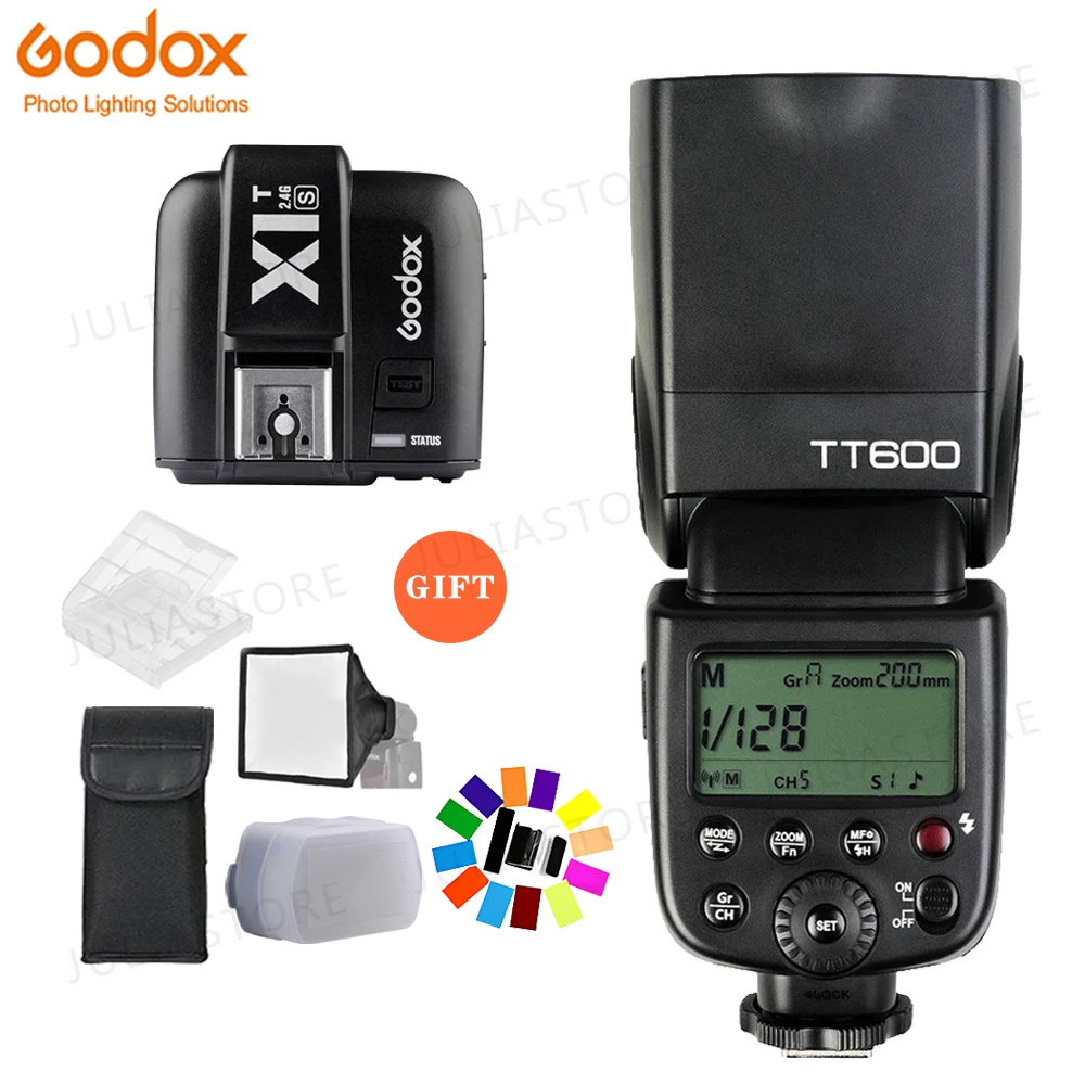 

Godox TT600 2.4G Wireless Camera Flash Speedlite + X1T-S Transmitter Wireless Flash Trigger for Sony
