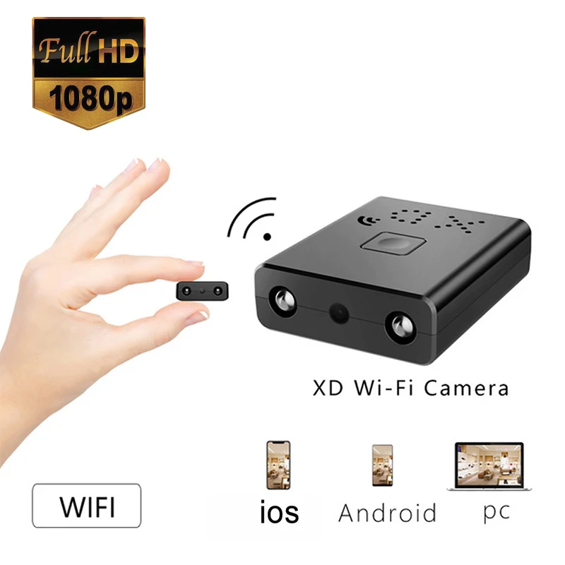 

New Smallest HD1080P Mini Wifi Camera Infrared Night Vision Surveillance IP/AP Camera Motion Detect Remote Alarm Camcorde