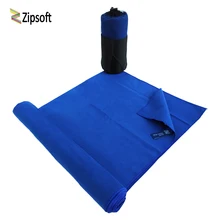 Zipsoft пляжное банное полотенце 75*135 см микрофибра дорожный тренажерный зал на свежем воздухе Йога спортивное полотенце s с черной сетчатой сумкой большой размер супер впитывающее