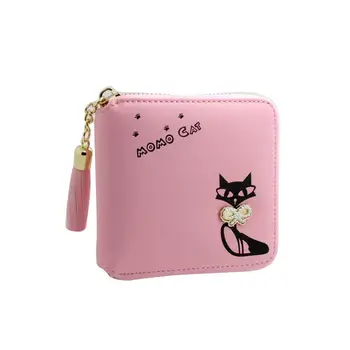 

Fashion Women Short Wallet Zipper PU Leather Lady Coin Purses Clutch Wallets Money Bag Card Holder Carteras Mujer