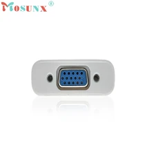 Белый 1080 P HDMI мужчин и женщин VGA Video Converter Кабель-адаптер New_KXL0227