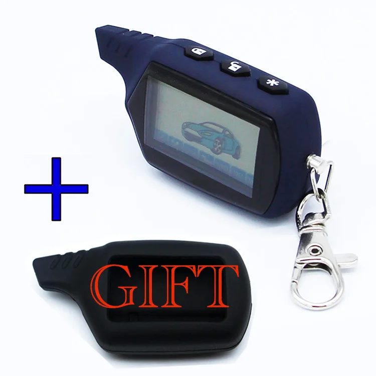 Goedkoop Russische versie A91 LCD Remote voor starline A91 auto afstandsbediening lcd twee richtingen auto alarm systeem