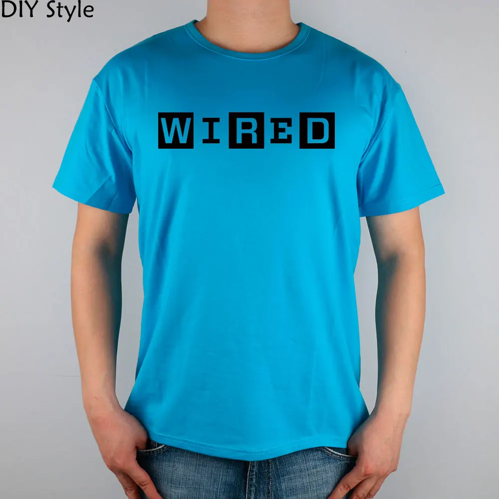 Nerd geek technologie haus verdrahtete magazin verdrahtete t shirt baumwolle lycra 4978 mode marke t