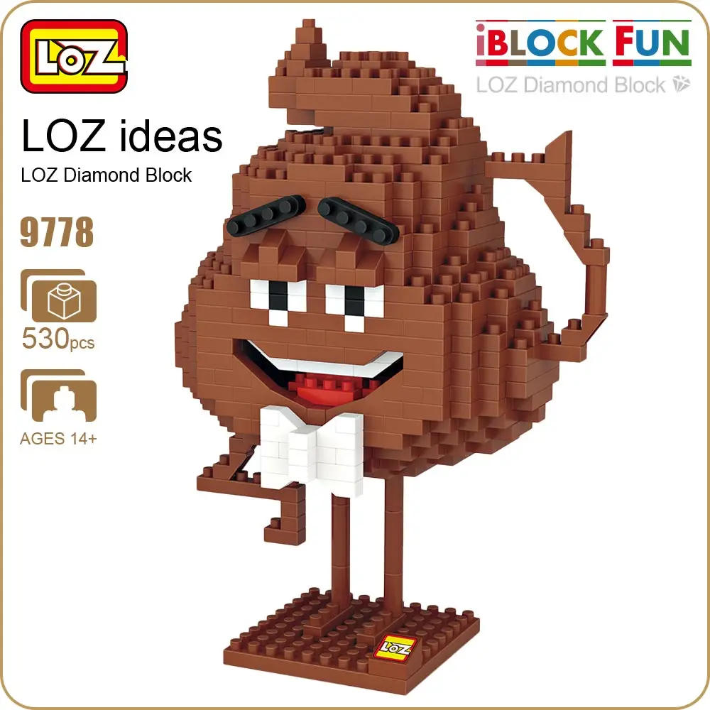 

LOZ Diamond Blocks Stool Expression Anime Cartoon Practical Jokes Kids Gift Micro Assembly Model Action Figure DIY Brick 9778