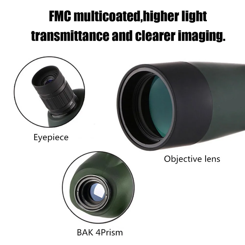 mobile zoom lens for smartphone 20-60x60 Waterproof With Tripod Phone Adapter HD Night Vision phone Telescope lente para celular