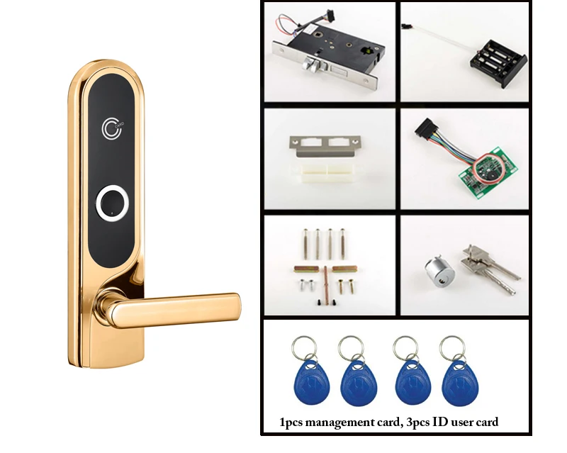 Электронные БЕСКЛЮЧЕВОЙ RF карточные замки на гостиничные двери