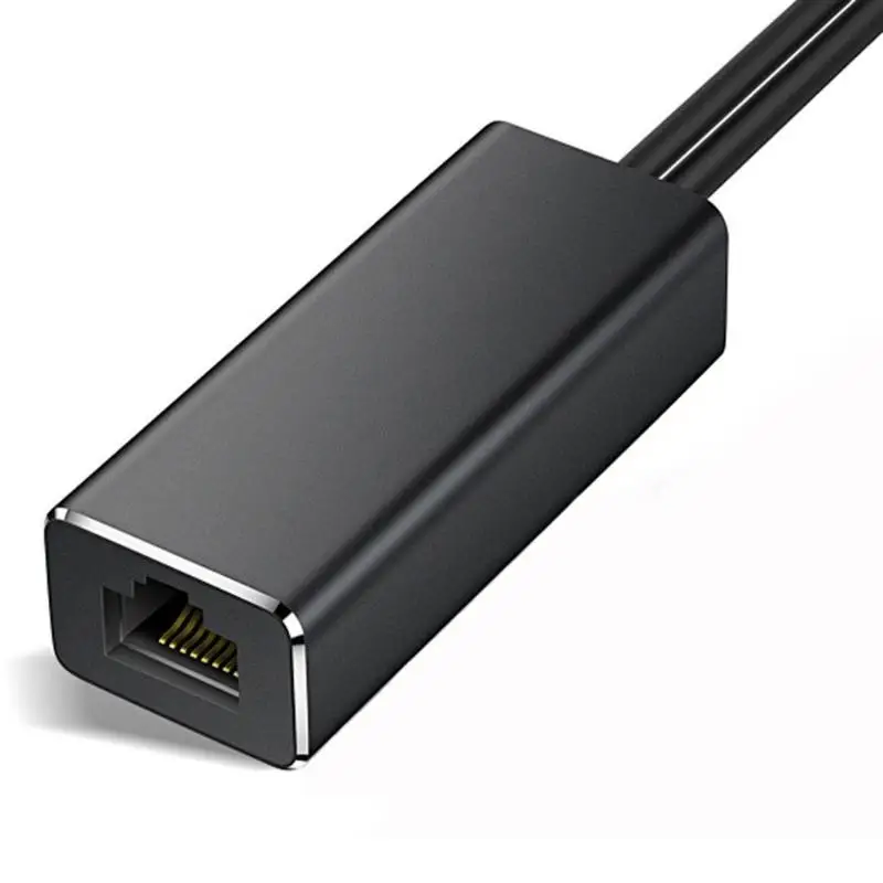 ALLOYSEED Алюминий сплав JP-S7 Ethernet-адаптер для микро-флеш-накопителя USB RJ45 10/100 Мбит сетевой карты для пожарных ТВ карты Chromecast