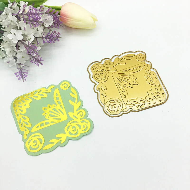 

Julyarts Hot Foil Plate Lace Flower Leaf Metal Cutting Die For Scrapbooking Stencils Stamping Photo Album Card Die Cut Craft Die