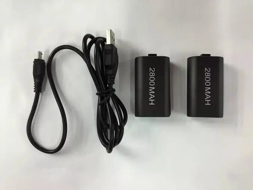 3 в 1 2X2800 мАч перезаряжаемый аккумулятор+ usb кабель для зарядки комплект для microsoft xbox One беспроводной игровой контроллер