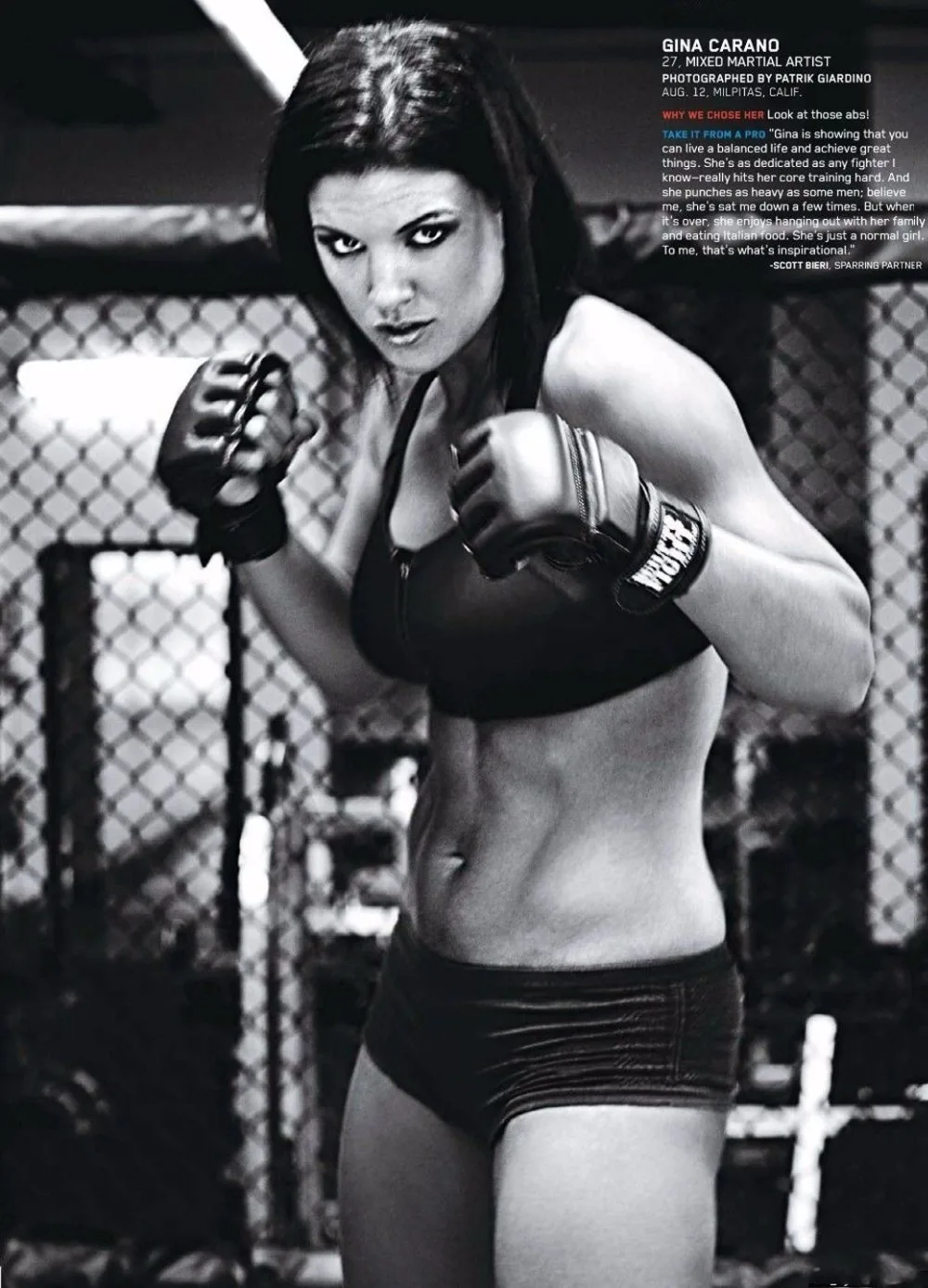 Home Decor Gina Joy Carano - Fitness Model-Silk Art Poster Wall Sicker Decoration Gift