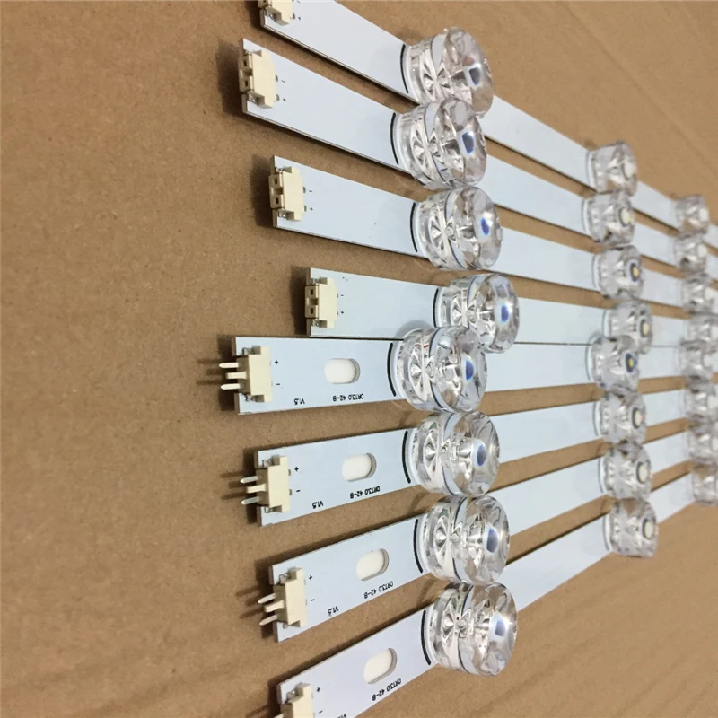 

100% NEW 8 PCS(4*A,4*B) LED strips for LG INNOTEK DRT 3.0 42"-A/B Type 6916L 1709B 1710B 1957E 1956E 6916L-1956A 6916L-1957A 4.9