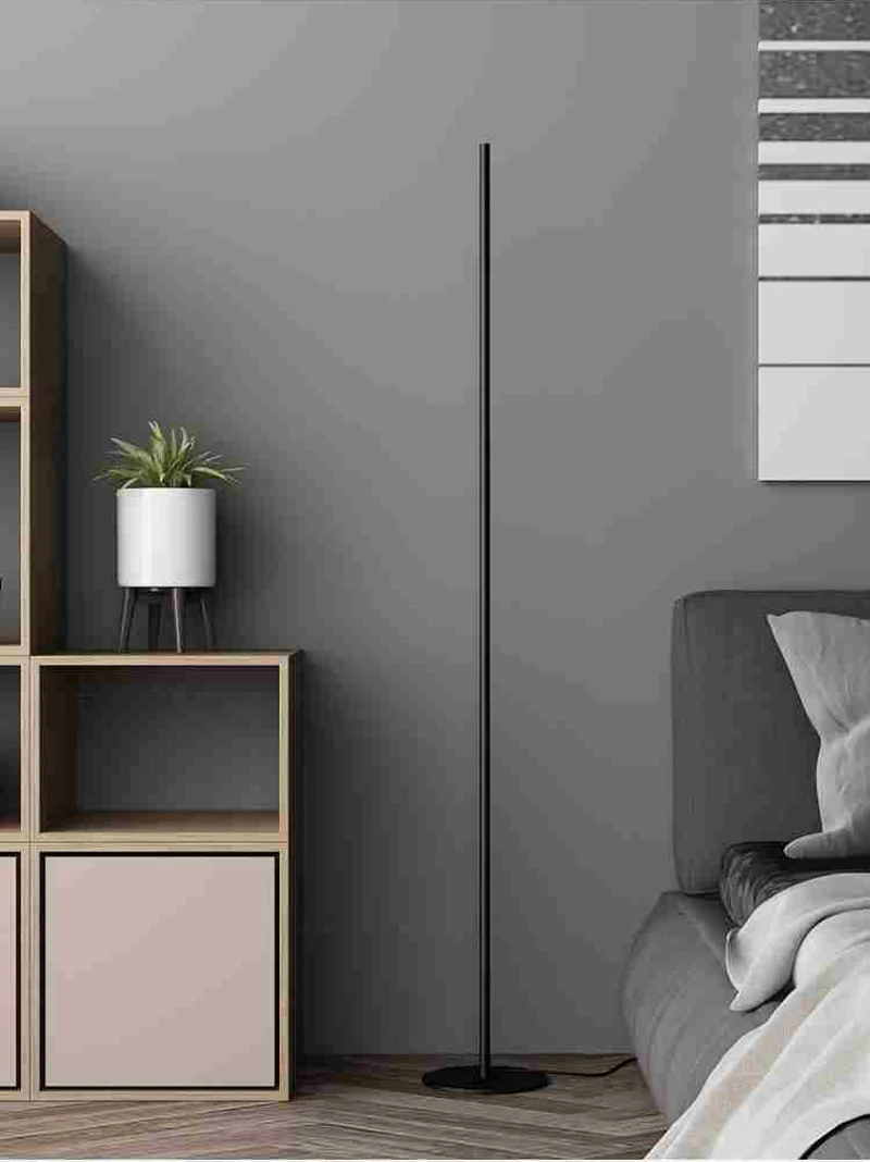 Современный минималистичный торшеры скандинавские простые креативные Prsonalized гостиная спальня светодиодные черные железные художественные стоячие лампы приспособление