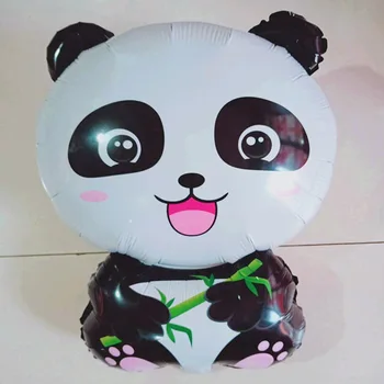 

50pcs Large Cute Panda Balloons Cartoon Children's Toy Birthday Decoration Theme Party Panda Helium Foil Balloon Supplies