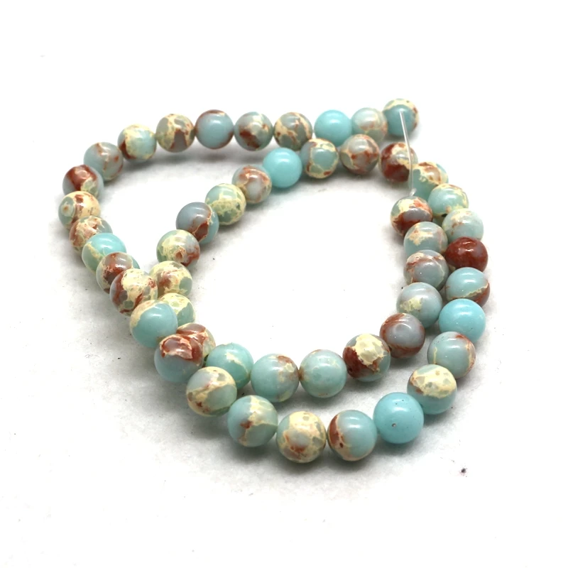 

Wholesale High-Quality Natural Stone Beads Blue Stone For jewelry Making 4/ 6/8/10/12 MM DIY Bracelet Necklace Strand 15.5''