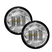 2 шт. Chrome/Черный 4.5 дюймов creee LED ближний свет пятна дальнего LED Противотуманные фары для Harley davidso мотоциклы 4.5″