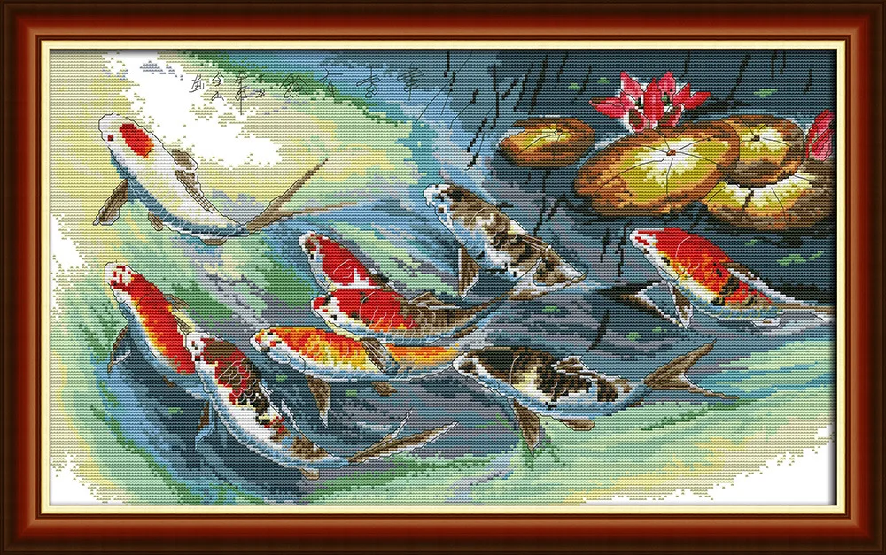 

Joy Sunday Surplus Year after Year Chinese style Counted Cross Stitch Kits printed Cross-stitch set Embroidery Needlework