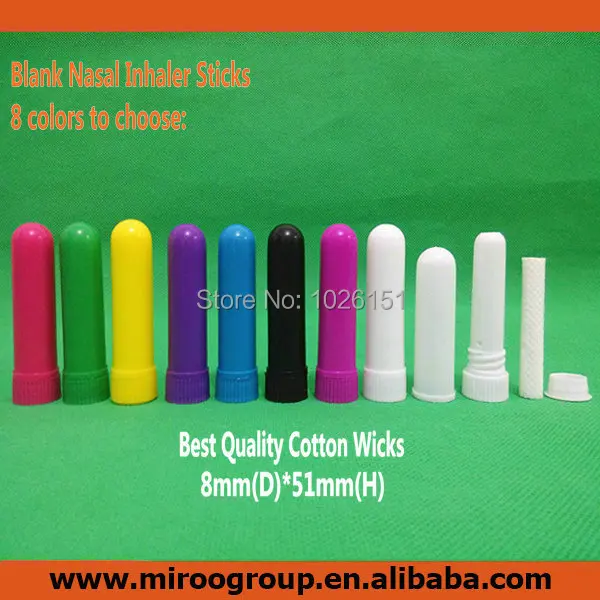 8 colors blank nasal inhaler sticks with high quality cotton wicks.jpg