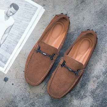 

Mens shoes Fashion Genuine Leather Loafers Men Casual Shoes Spring Autumn Breathable Soft Driving Mens Handmade Moccasins