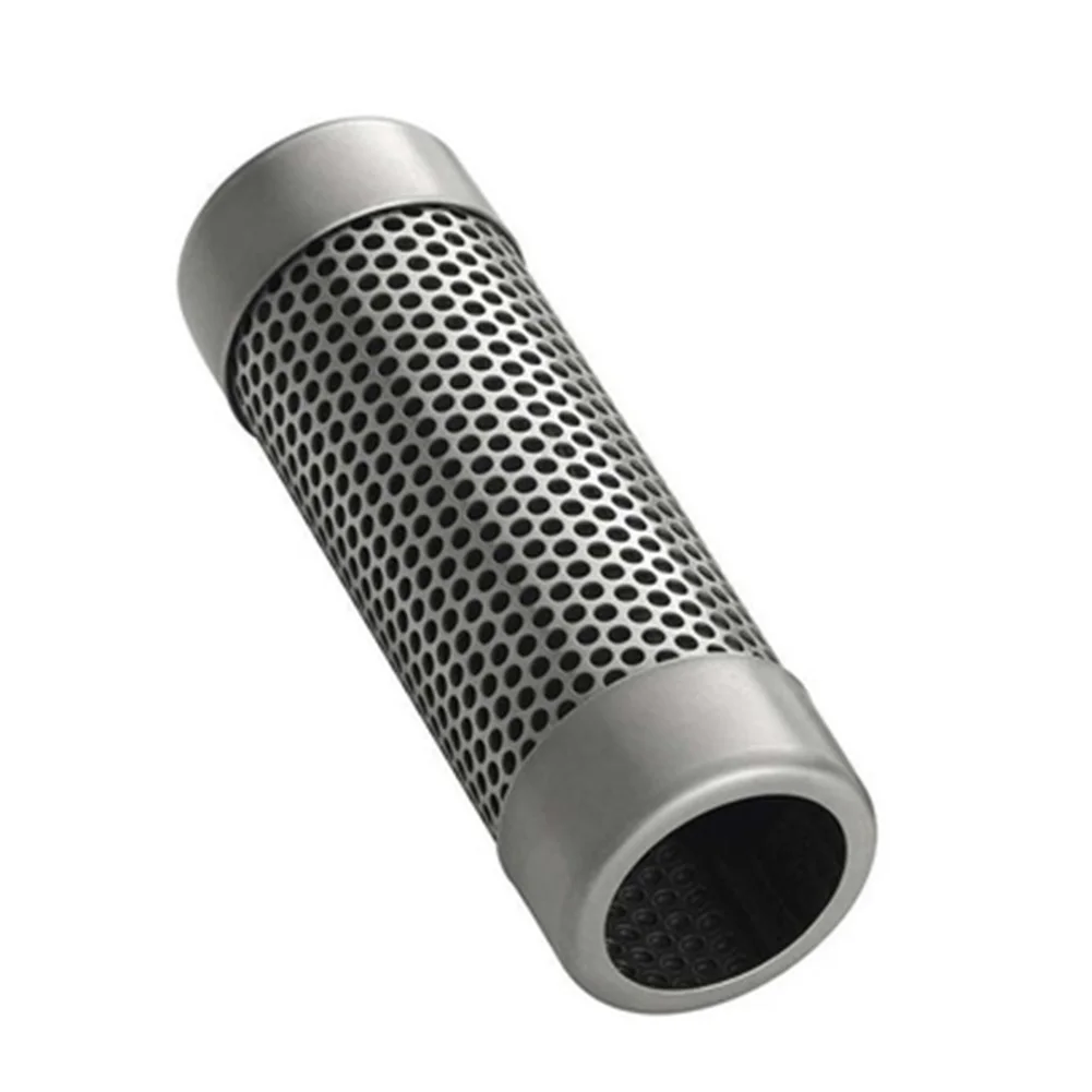 

Outdoor BBQ Stainless Steel Perforated Mesh Round/Square Smoker Tube Filter Gadget Hot Cold Smoking Barbecue Supplies~