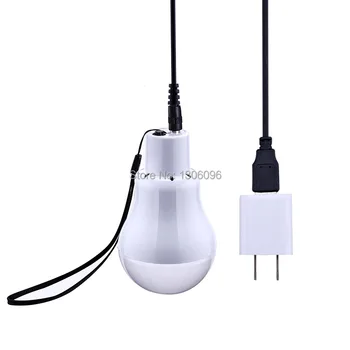 

2pcs/lot 7W charged light 700lm 5200ma/3.7v LED Indoor / Outdoor Portable Lighting Kit with usb cable