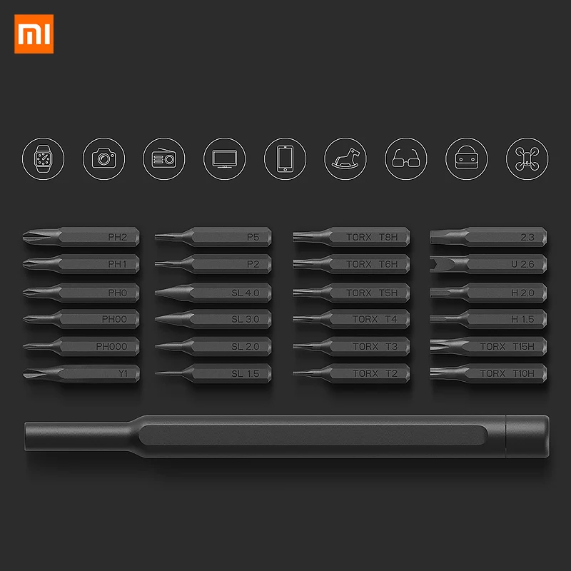 Оригинальный Набор прецизионных отверток Xiaomi Mijia Wiha 24 в 1 60HRC магнитные биты