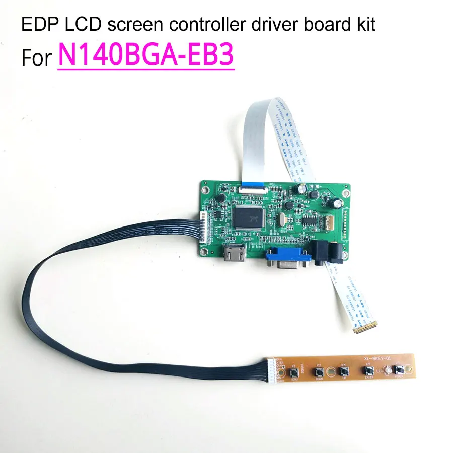 For N140BGA EB3 1366 768 30 pin EDP 14 60Hz notebook LCD screen WLED HDMI VGA