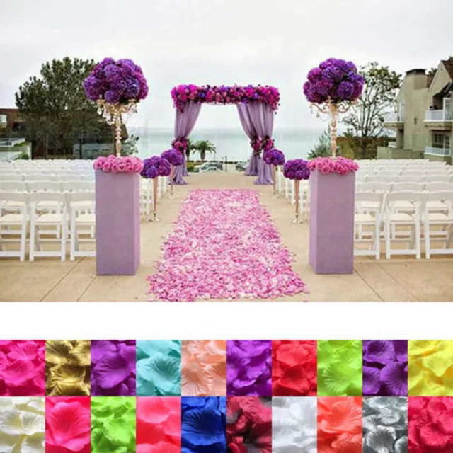 artificial silk rose petals wedding proposal marriage flower