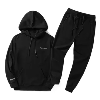 

2019 Spring High Quality Tracksuit Men streetwear Suit Autumn Casual Solid Hoodies + Pants Male Sweat Suit Oversized 8XL