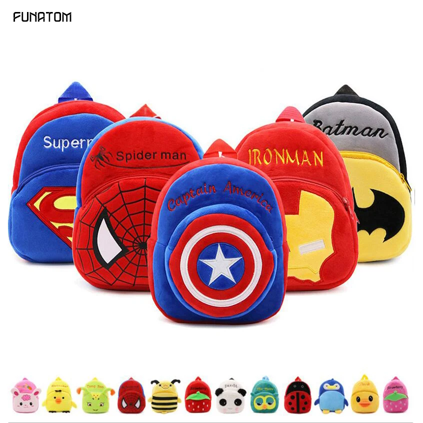 

2019 Cartoon Kids Plush Backpacks Mini schoolbag Mickey Plush Backpack Children School Bags Girls Boys Backpack