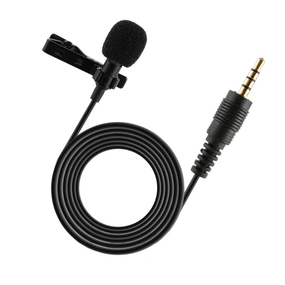 

2019 Professional Grade Lavalier Microphone 3.5mm Jack Hands-free Omnidirectional Mic Easy Clip-on Perfect For Recording Live