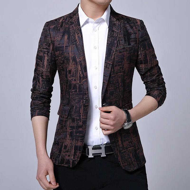 Blazers Smart Casual Stage Costumes Groomsman Black Casual Suits Blazers Men Fashion Coats Wedding Brand Autumn Male MOOWNUC