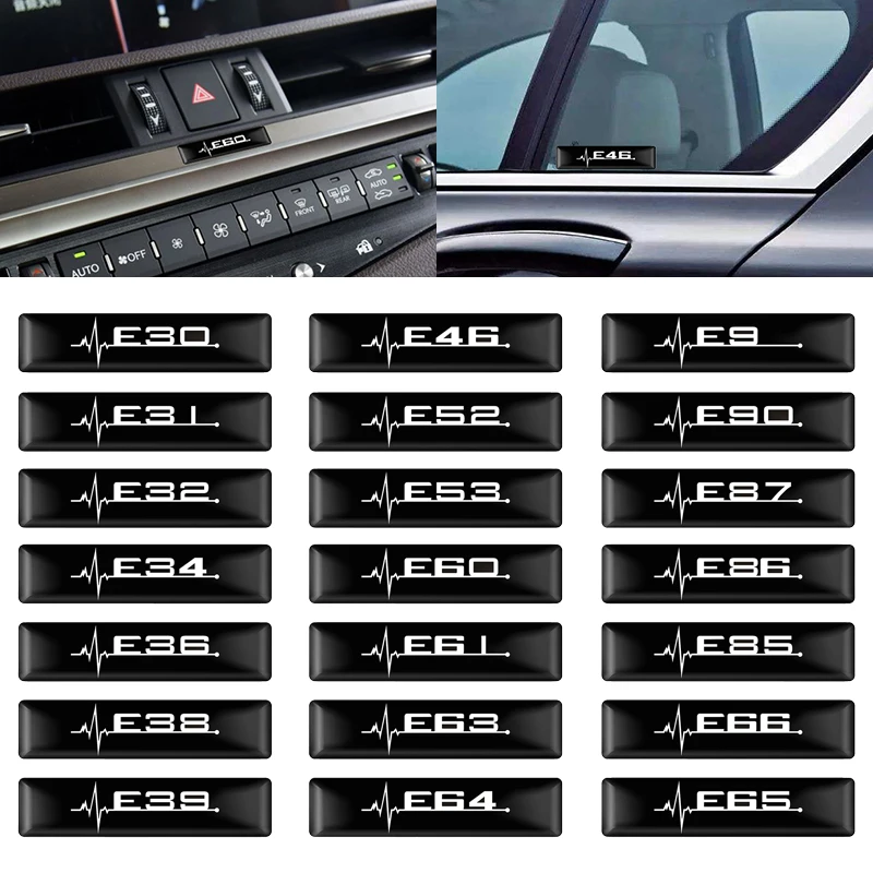 

1Pcs 3D M power performance car windows sticker E28 E30 E34 E36 E39 E46 E60 E61 E62 E90 E91 E92 LOGO for BMW Car accessories