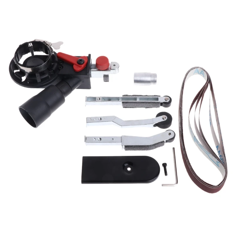 

Sander Machine Abrasive Belt Head Adapter Convert M10 With Abrasive Tapes For 4 "Electric Angle Grinder Woodworking Tools