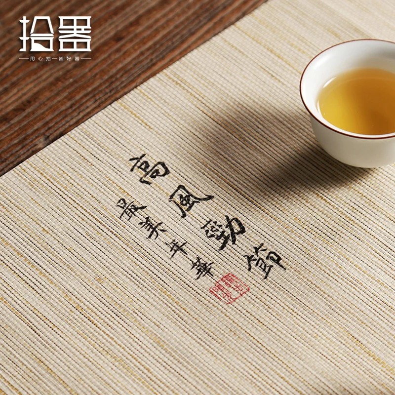 Hand painted Tableware Kitchen Table Mat Placemats Waterproof Dining Pads Bowl Coaster Decoration Home Organization Accessories
