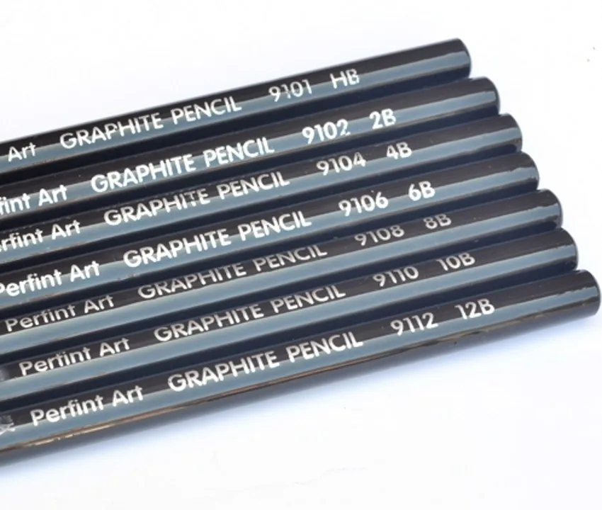 7 шт. Безлесные графитовые Угольные карандаши набор 12B 10B 8B 6B 4B 2B HB для набросок рисунок художника школьные офисные принадлежности