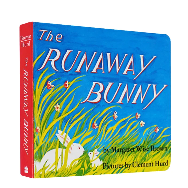 the runaway bunny hard cover english bedtime story picture book coloring  board card books for baby kids parents children reading