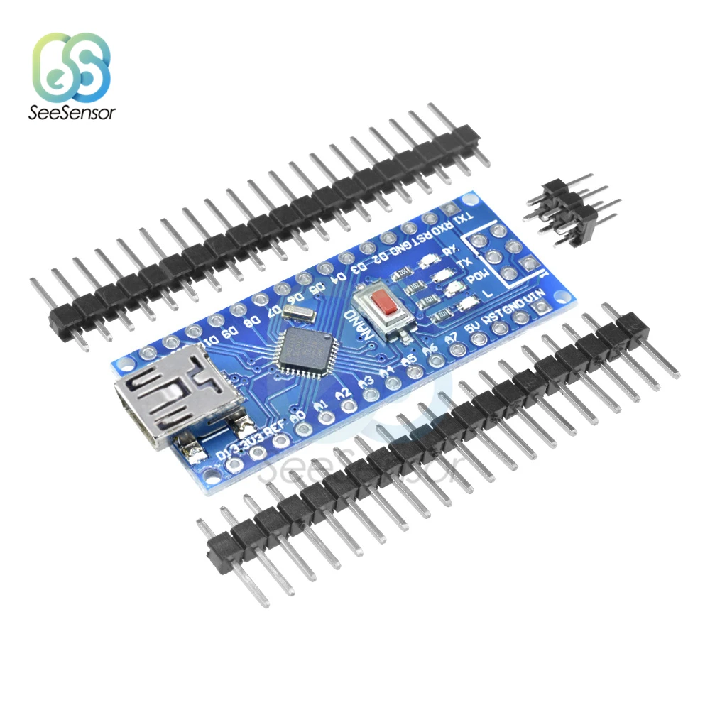 Nano Mini USB с Загрузчиком совместимый Nano 3,0 контроллер Arduino CH340 USB драйвер 16 МГц Nano V3.0 ATMEGA328P