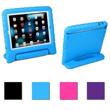 Luxury Silicone Case For ipad 5 Air Case Shockproof Children Kids Handle Stand Protective Cover For ipad 5 Air Case Cover