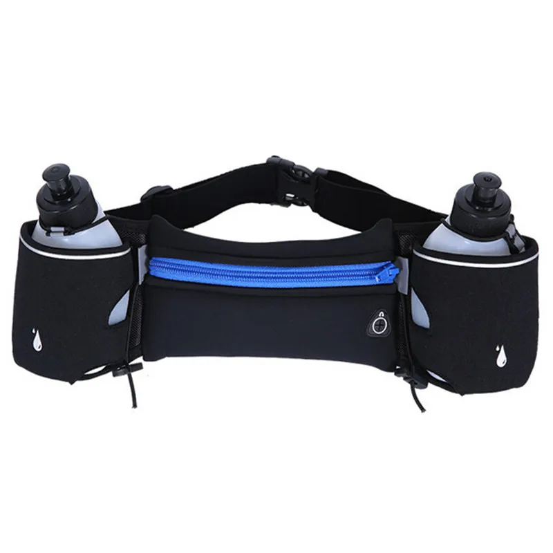 New Running Men Women Sport Running Bags Hydration Belt With Bottle Holder Belt Reflective Water