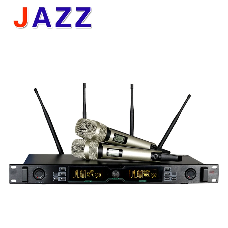 

New arrival ! Top Quality 135SKM9000 4 Antenna for Stage ! Golden Handheld Mic Professional SKM 9000 Wireless Microphone System