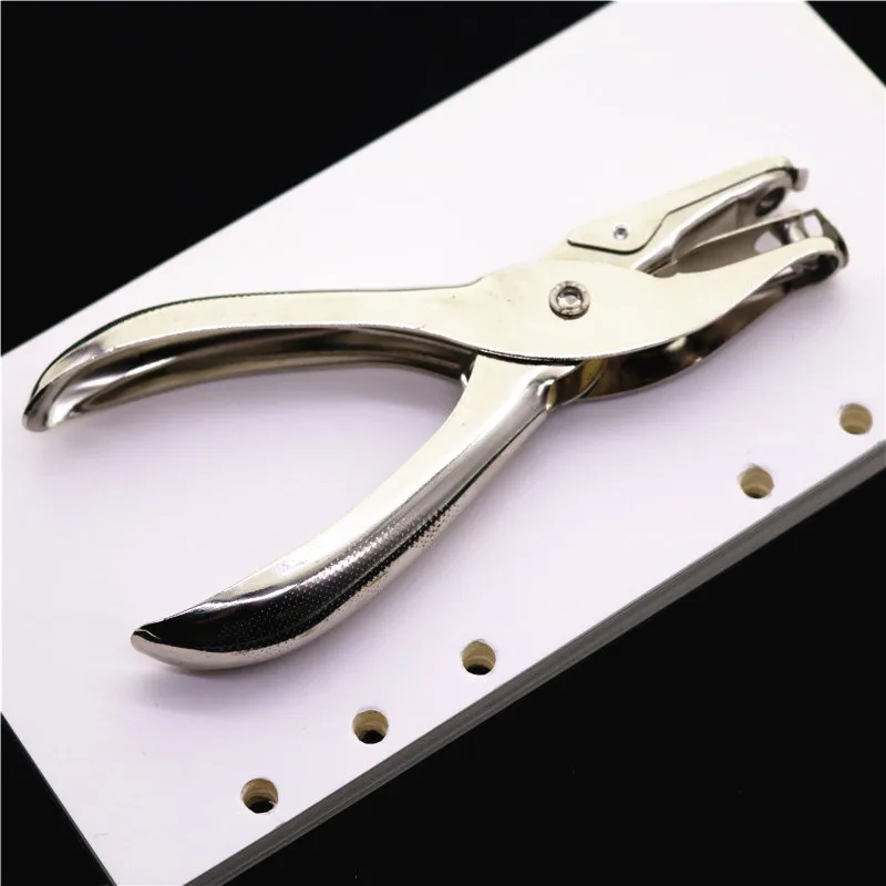 4 Paper Punch Plier Scissor Single Hand Hole Office Metal Puncher Scra —  AllTopBargains