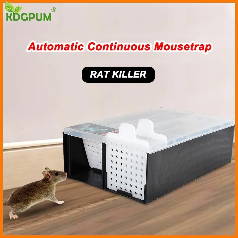 Household Mouse Trap Automatic Continuous Mousetrap Reusable Catch High Effect Rat Traps Catcher Rat Killer Mice Rodent Cage