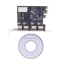 4 порта PCI-E для USB 3,0 концентратор PCI Express Expansion Card адаптер 5 Гбит/с скорость абсолютно новый